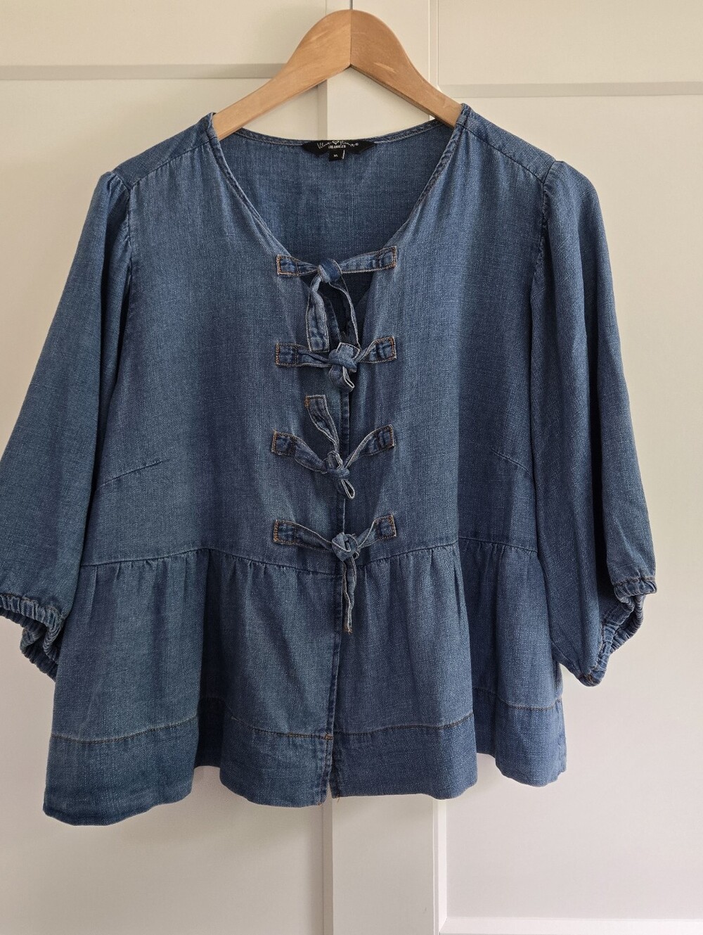 Velvet Heart Los Angeles Womens Blue Blouse Top Xl